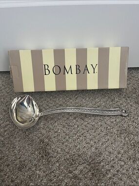 Bombay Silver Braided-Handle Serving Ladle